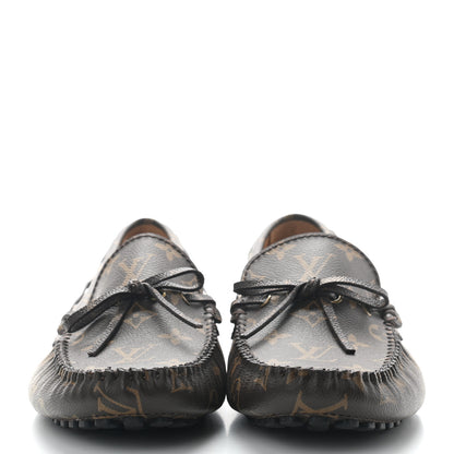 Louis Vuitton Monogram Mens Arizona Car Shoe Moccasin Loafers 8 2 of 9