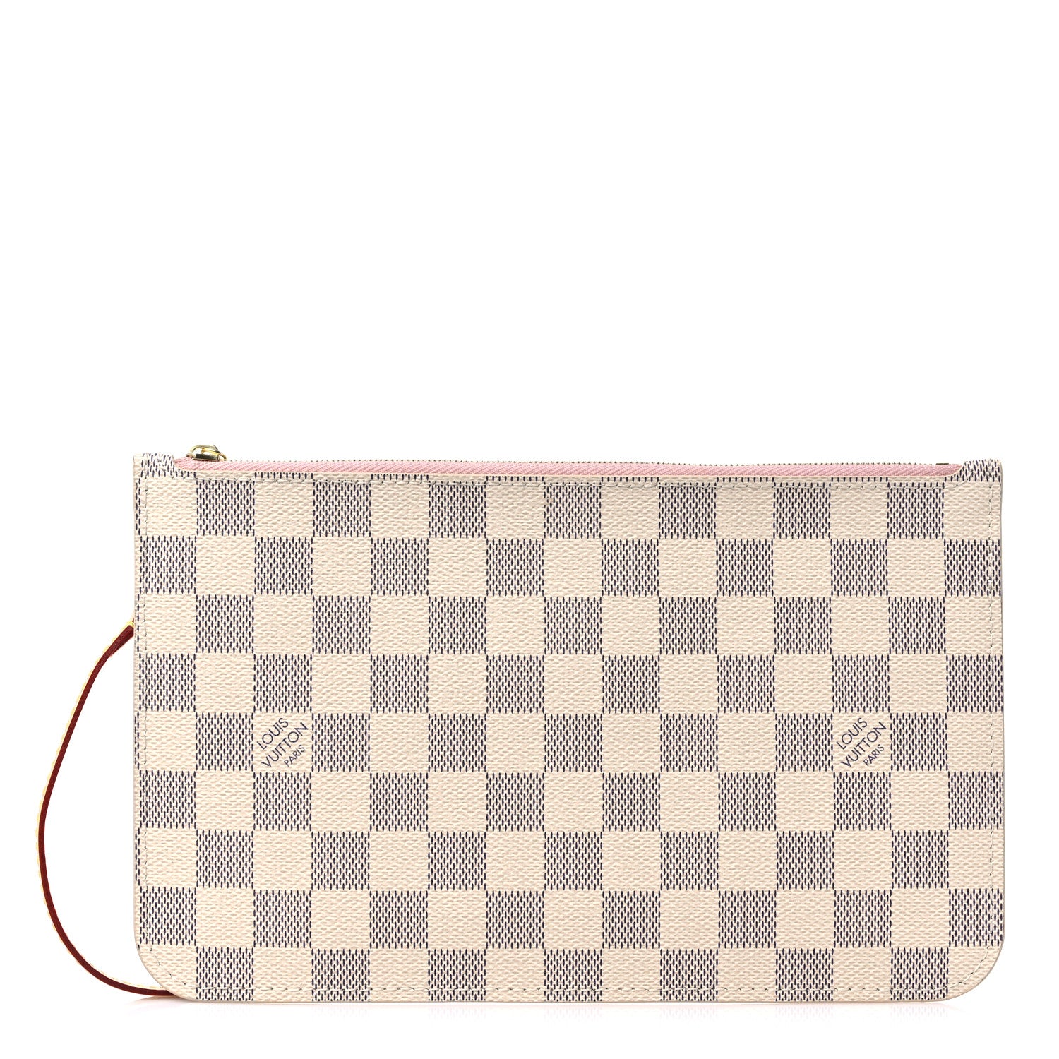 Louis Vuitton Damier Azur Neverfull MM GM Pochette Rose Ballerine 1 of 8