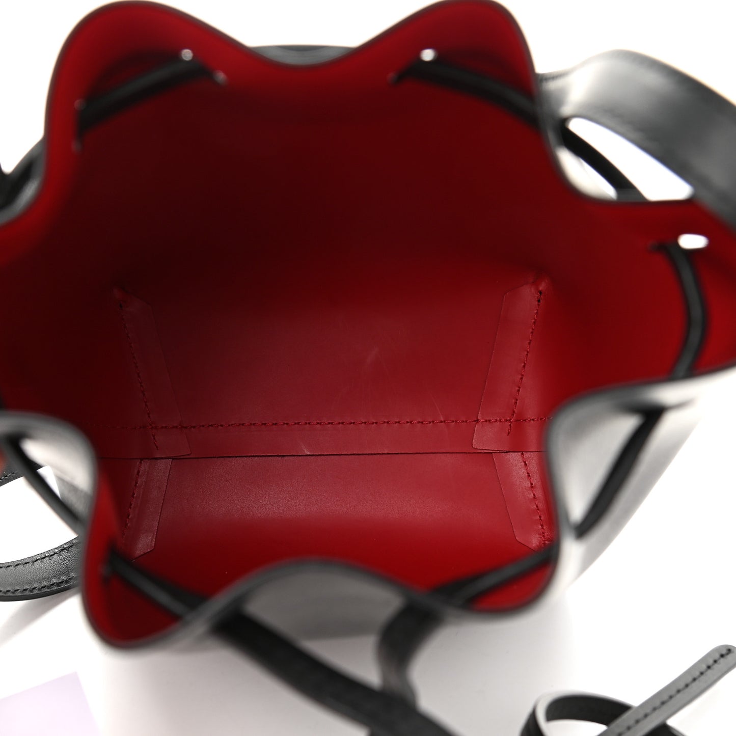 Calfskin Mini Bucket Bag Black Flamma