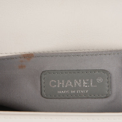 Chanel Calfskin Stitched Medium Boy Flap White 6 of 7