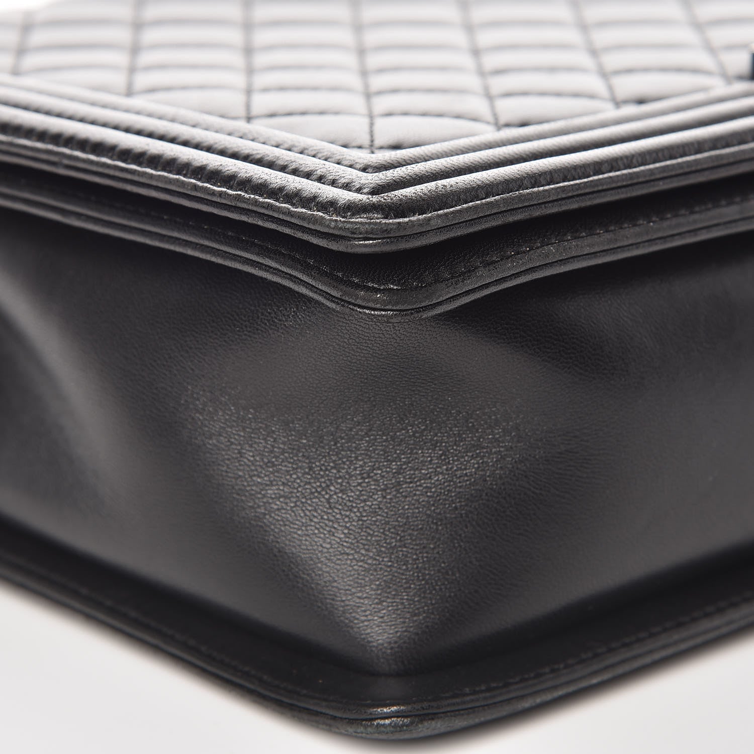 Chanel Lambskin Quilted Large Boy Flap Black 10 of 13
