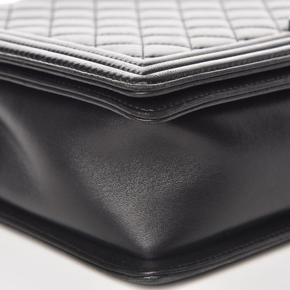 Chanel Lambskin Quilted Large Boy Flap Black 10 of 13