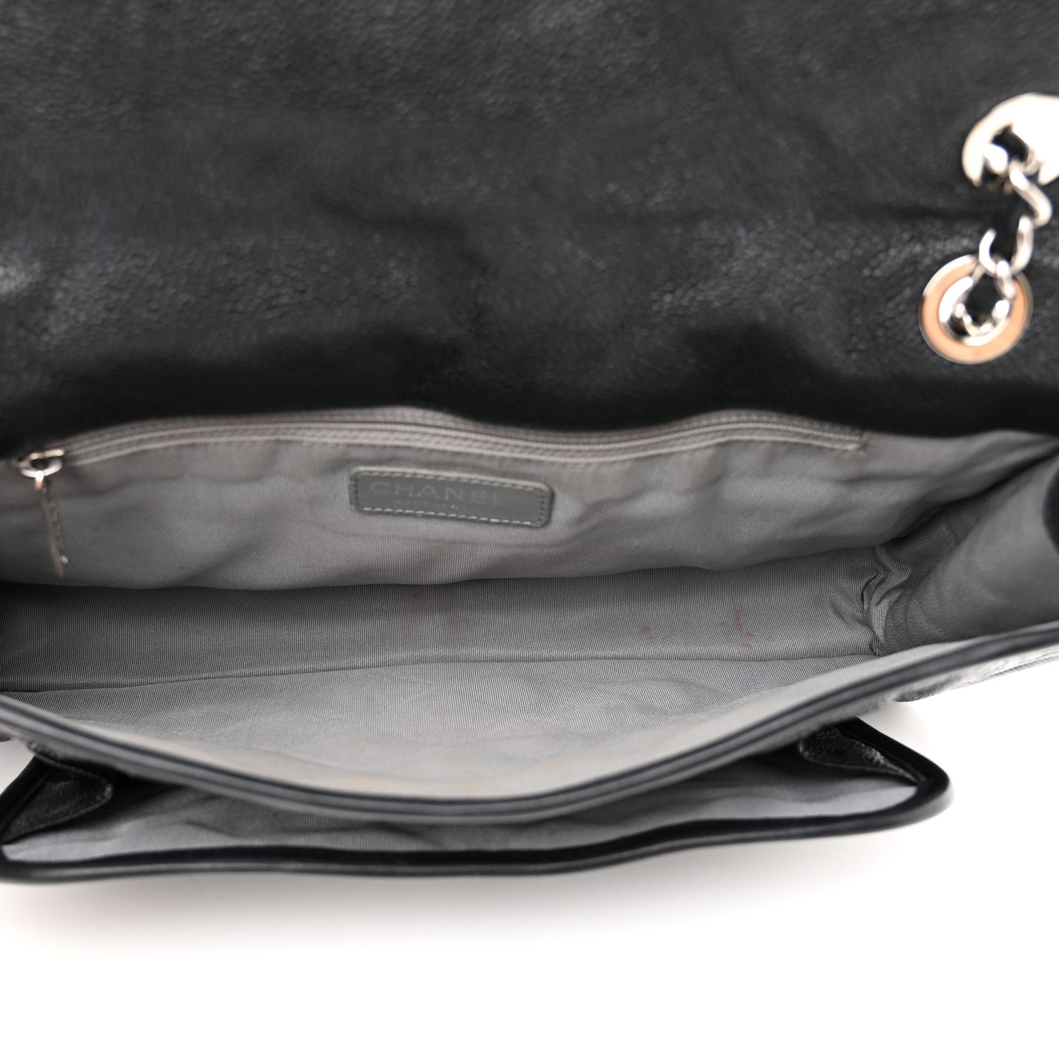 Chanel Caviar Quilted Large French Riviera Flap Black 5 of 13