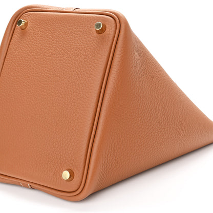 Hermes Taurillon Clemence Picotin Lock 18 PM Gold 10 of 11
