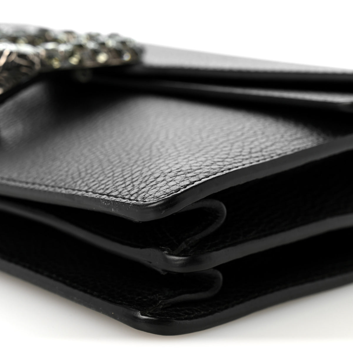 Gucci Pebbled Calfskin Small Dionysus Shoulder Bag Black 10 of 10