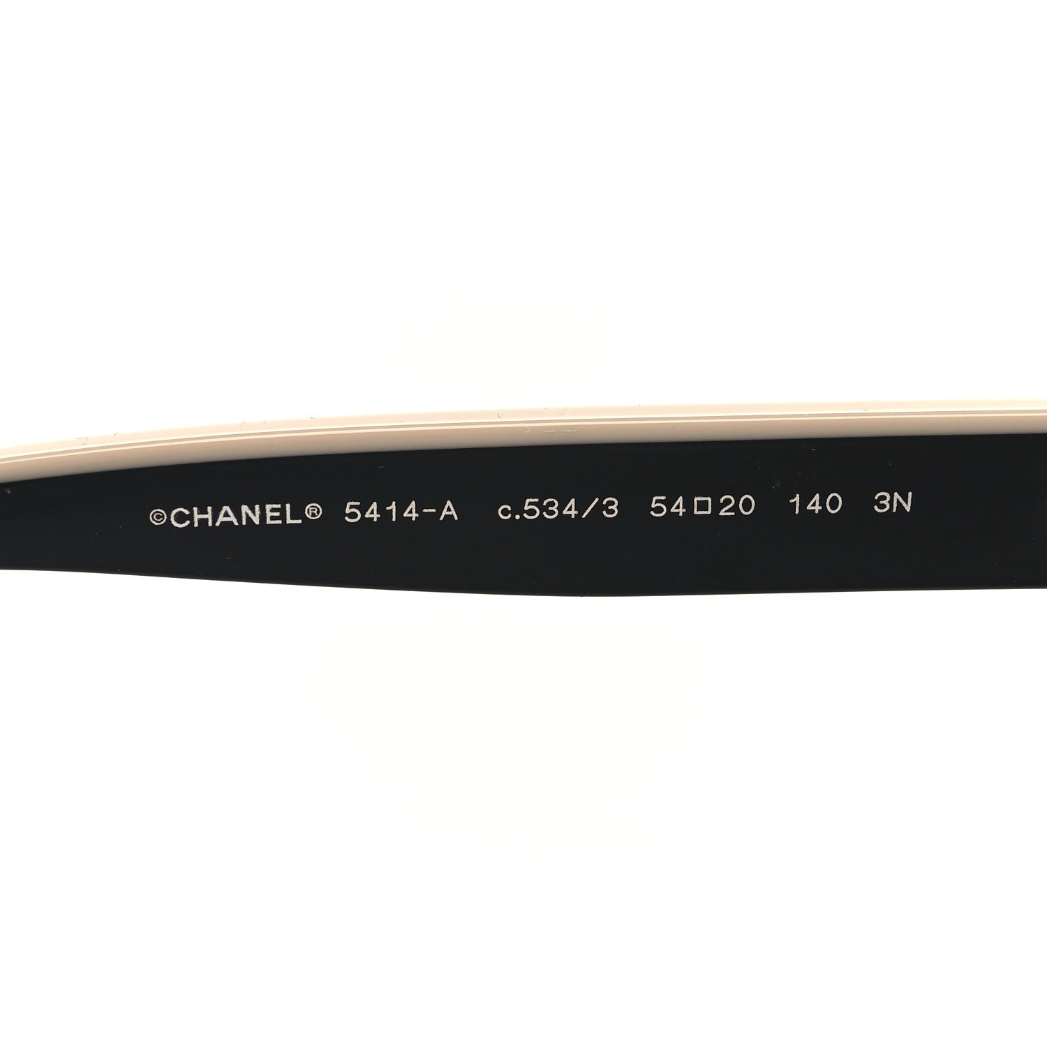 Chanel Acetate CC Butterfly Sunglasses 5414-A Black Beige 5 of 9