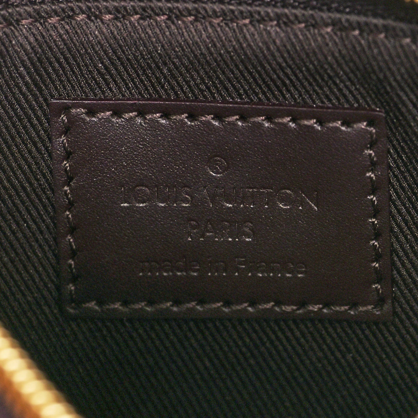 Vernis Monogram Mini Pochette Accessories Amarante