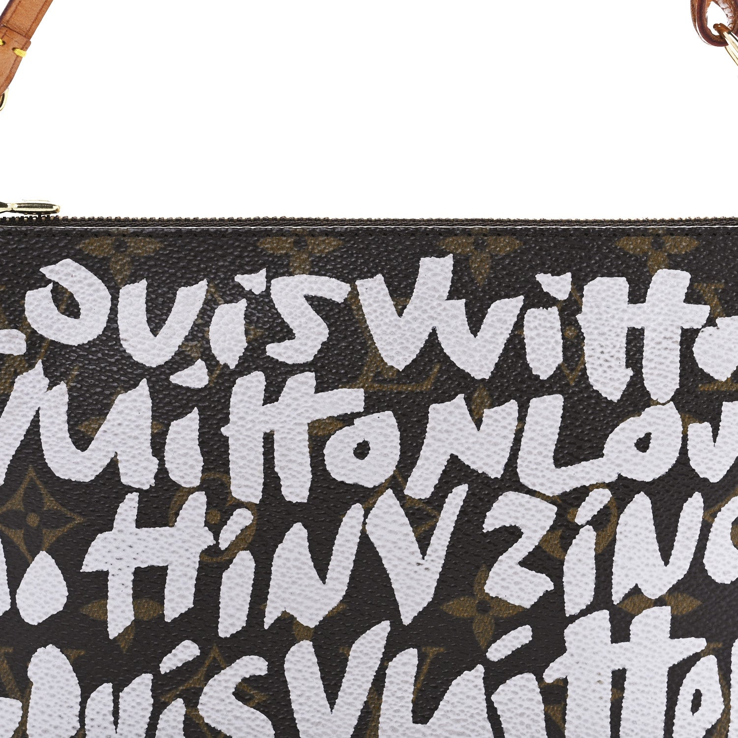 Louis Vuitton Monogram Graffiti Pochette Accessories Silver 8 of 9