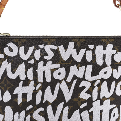 Louis Vuitton Monogram Graffiti Pochette Accessories Silver 8 of 9