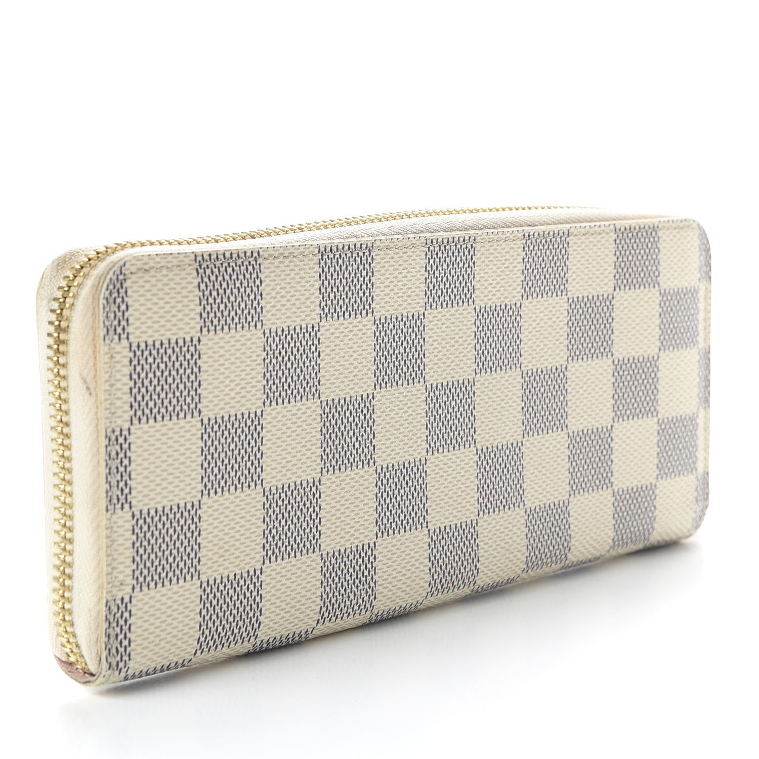 Louis Vuitton Damier Azur Clemence Wallet Rose Ballerine 3 of 9