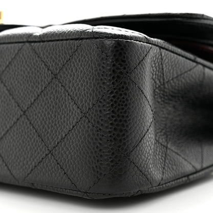 Chanel Caviar Quilted Medium Double Flap Black 10 of 11