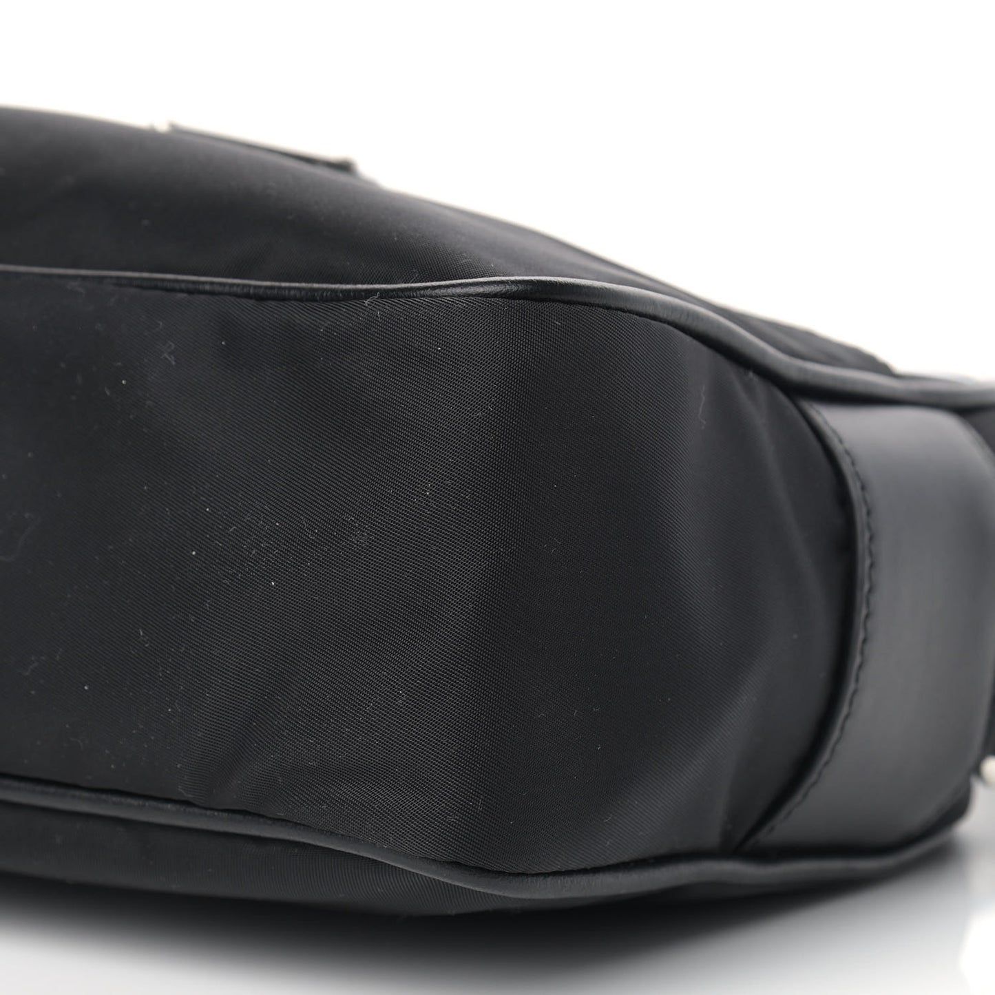 Tessuto Nylon Studded New Vela Shoulder Bag Black