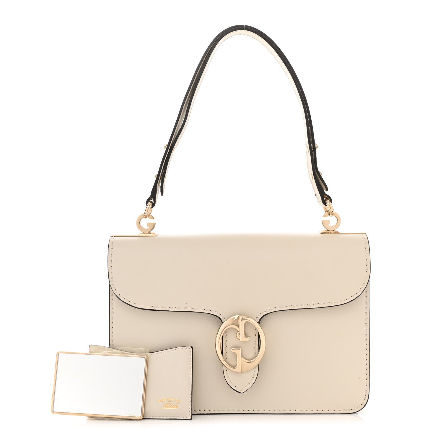 Gucci Calfskin Medium 1973 Shoulder Flap Bag Ivory 3 of 13