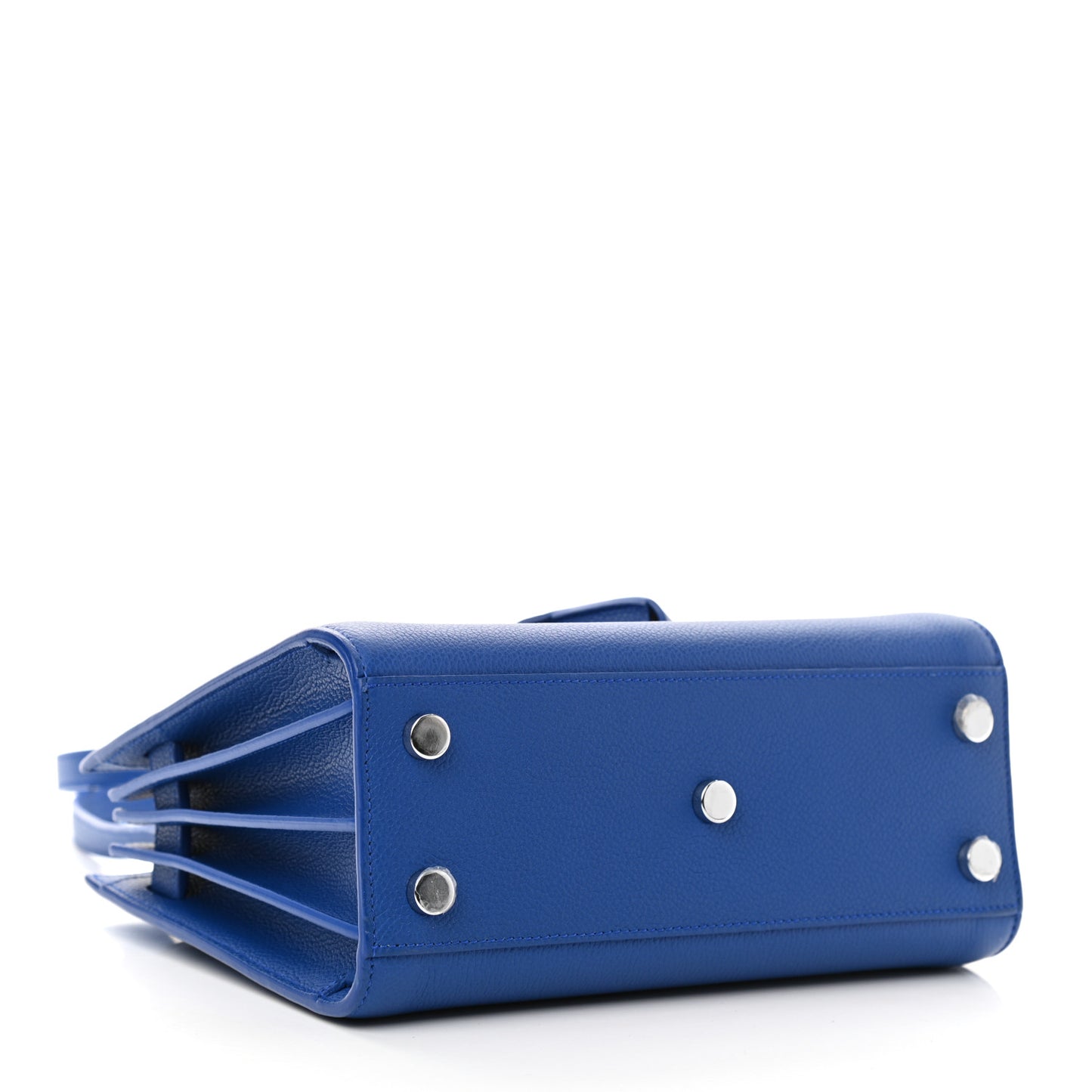 Grained Calfskin Nano Sac De Jour Royal Blue