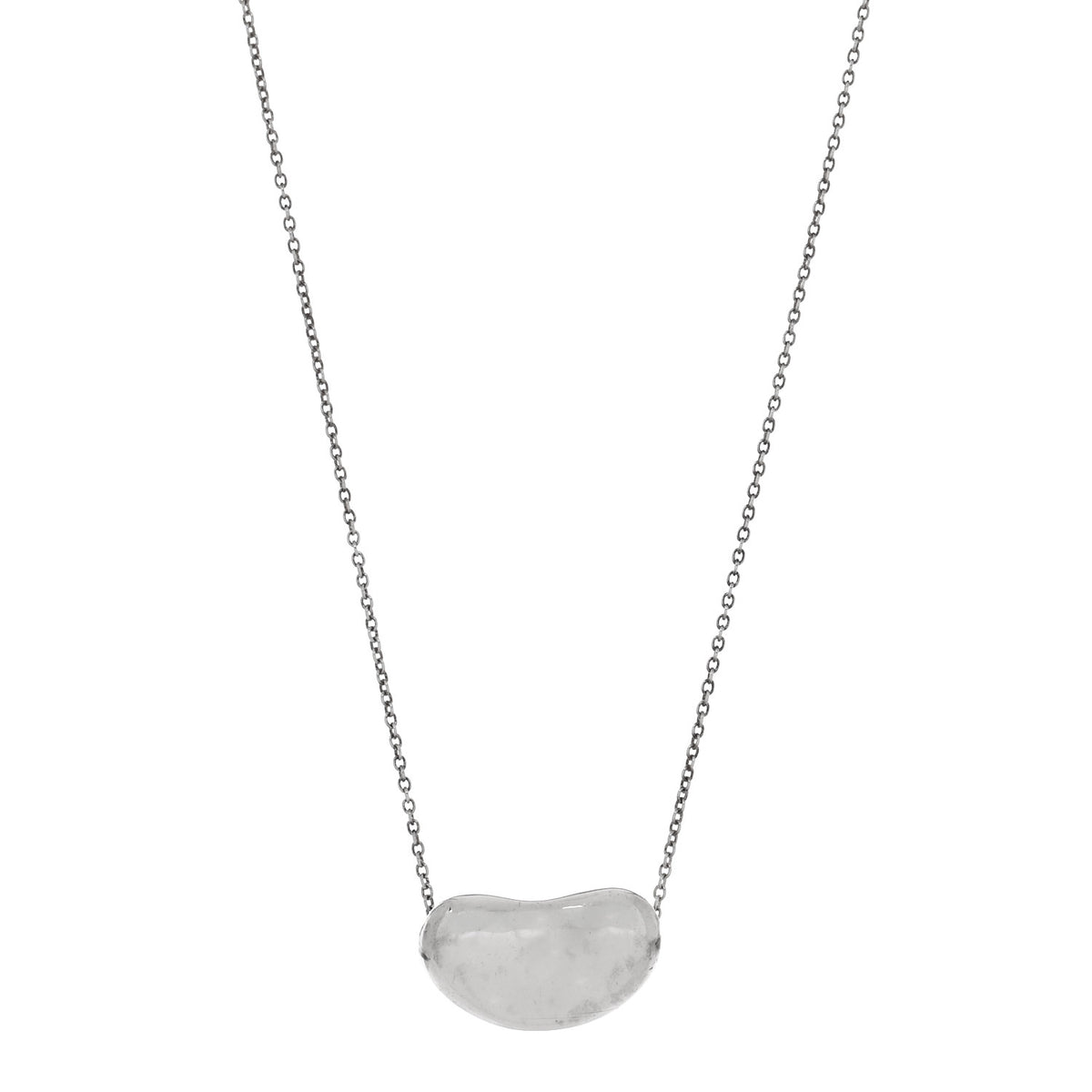Sterling Silver 20mm Elsa Peretti Bean Pendant Necklace