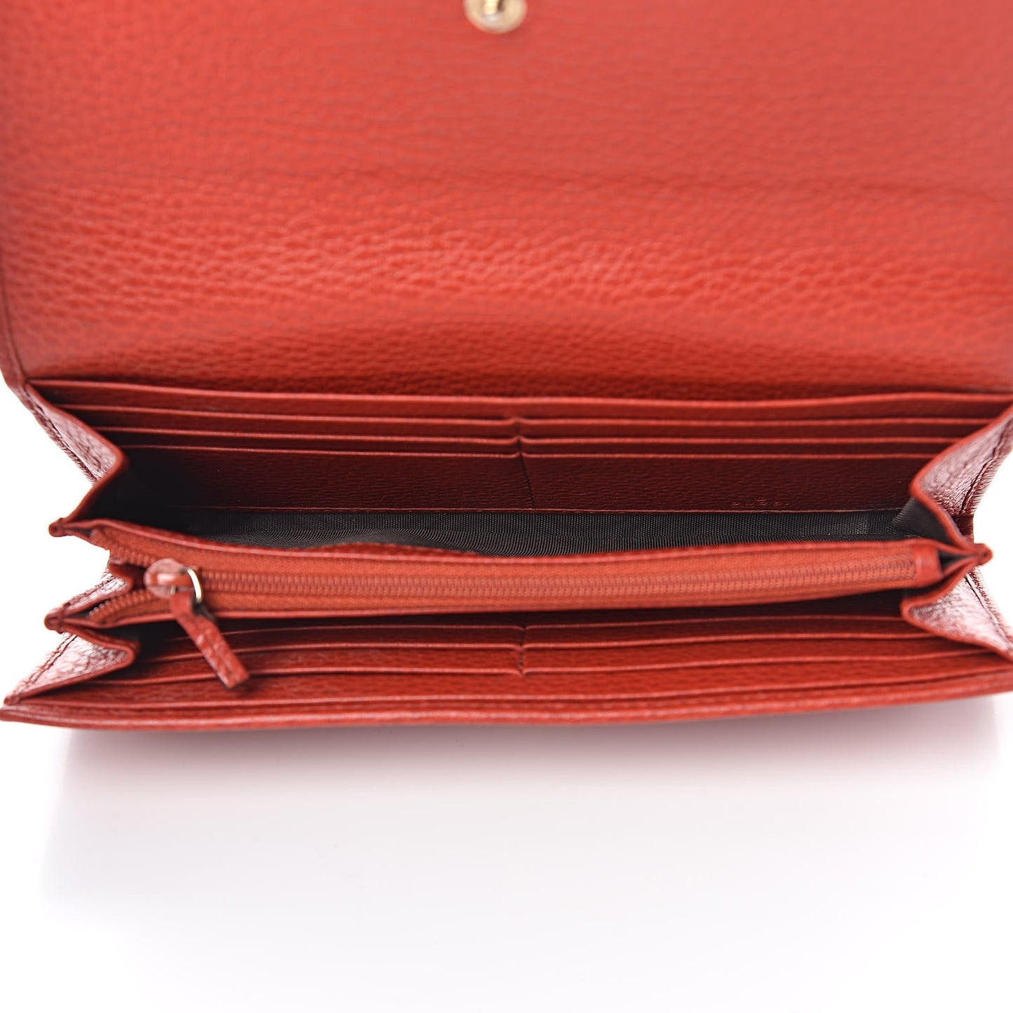 Dollar Calfskin Swing Continental Wallet Oxidation
