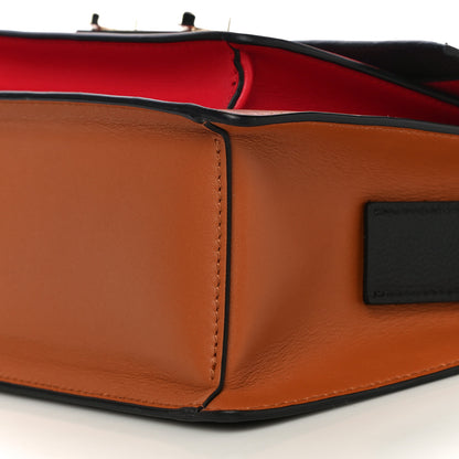 MCM Calfskin Milano Shoulder Bag Red Brown Black 11 of 12