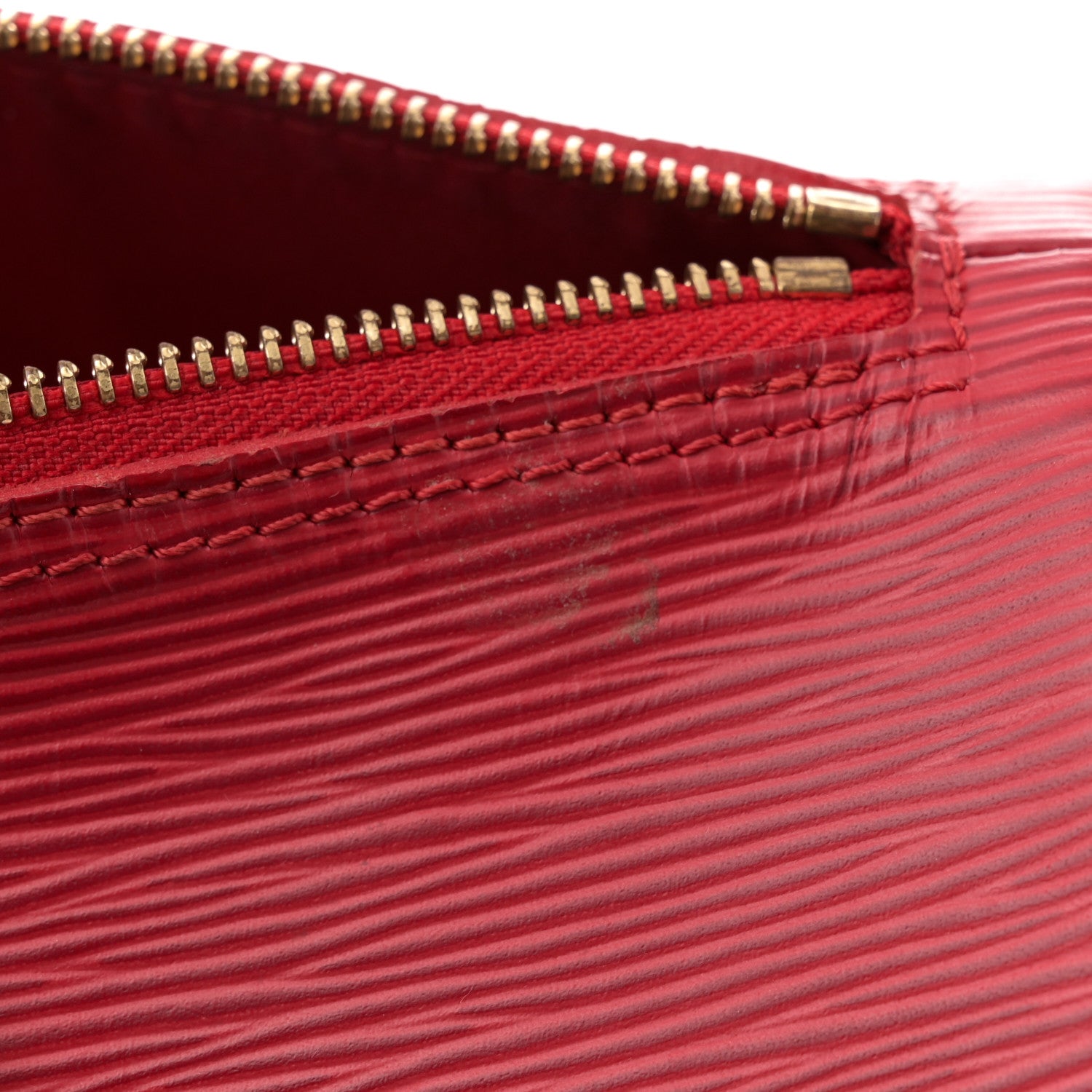 Louis Vuitton Epi Speedy 30 Castillan Red 11 of 15