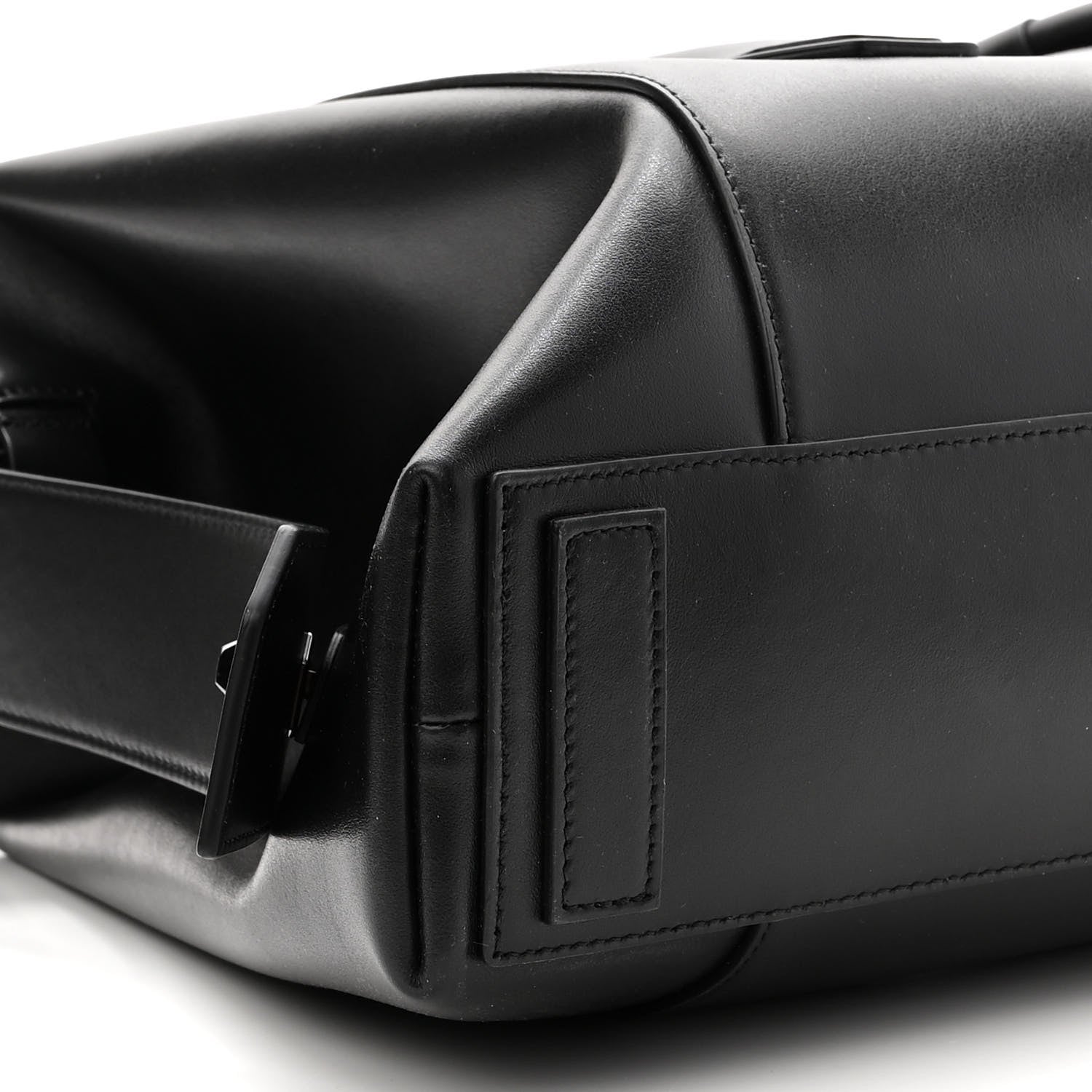 Givenchy Smooth Calfskin Medium Antigona Lock Duffle Bag Black 7 of 8