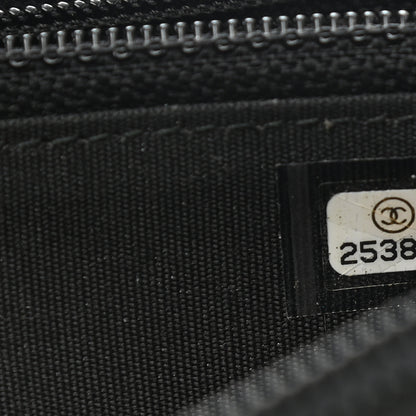 Chanel Caviar Quilted Small Boy Zip Around Wallet Black 8 of 10