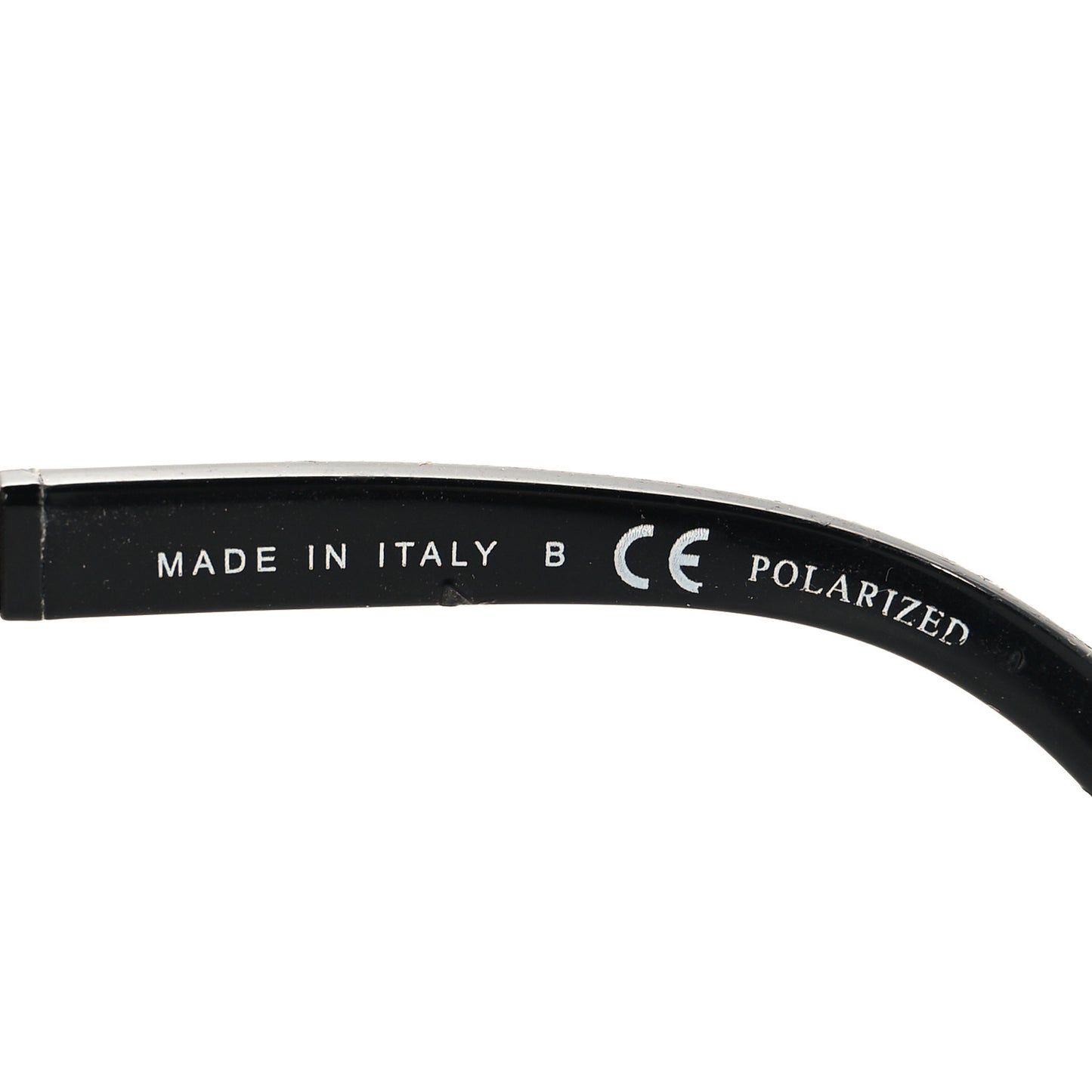 Metal Calfskin Polarized CC Chain Pilot Sunglasses 5439-Q-A Black