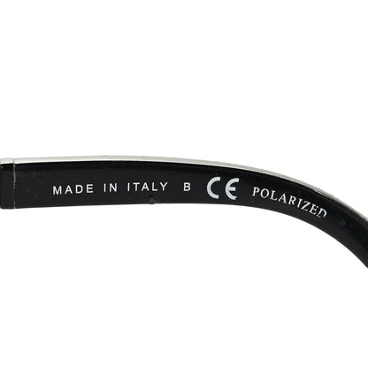 Chanel Metal Calfskin Polarized CC Chain Pilot Sunglasses 5439-Q-A Black 6 of 6