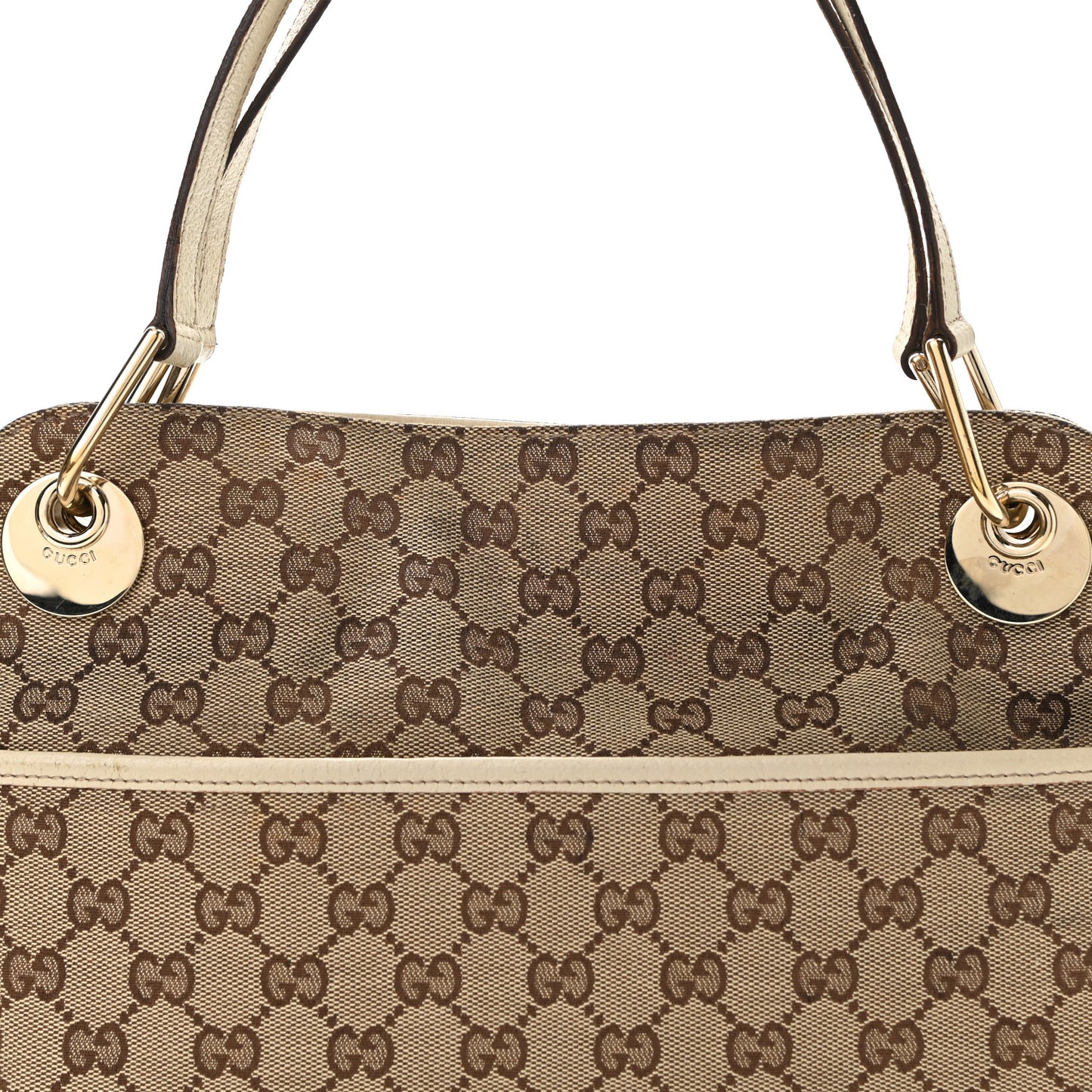 Monogram Medium Eclipse Shoulder Bag Off White