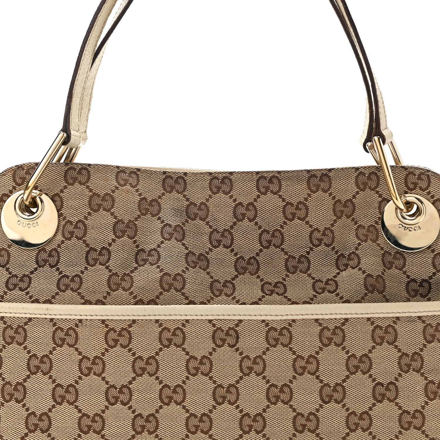Gucci Monogram Medium Eclipse Shoulder Bag Off White 7 of 10