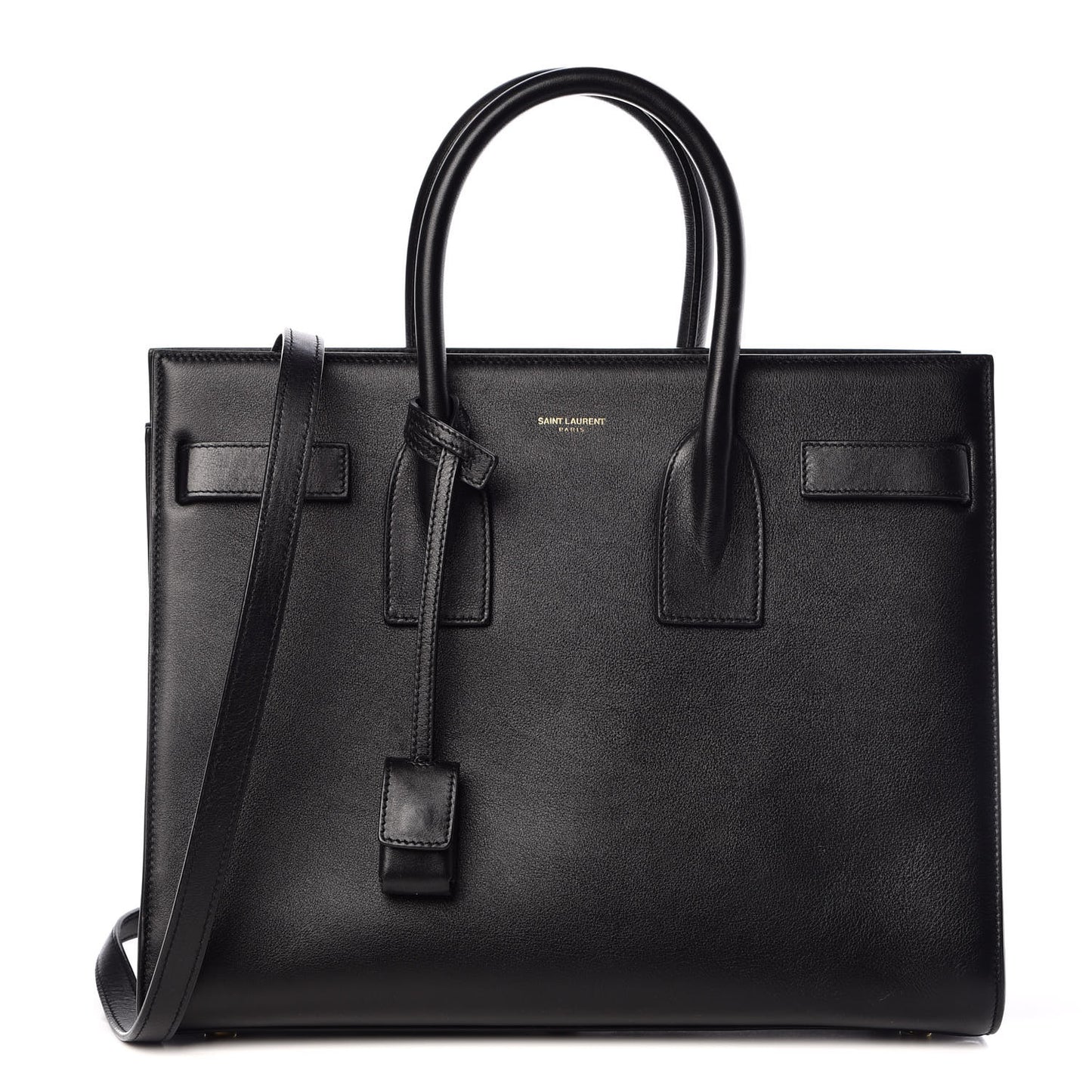 Calfskin Small Sac De Jour Black