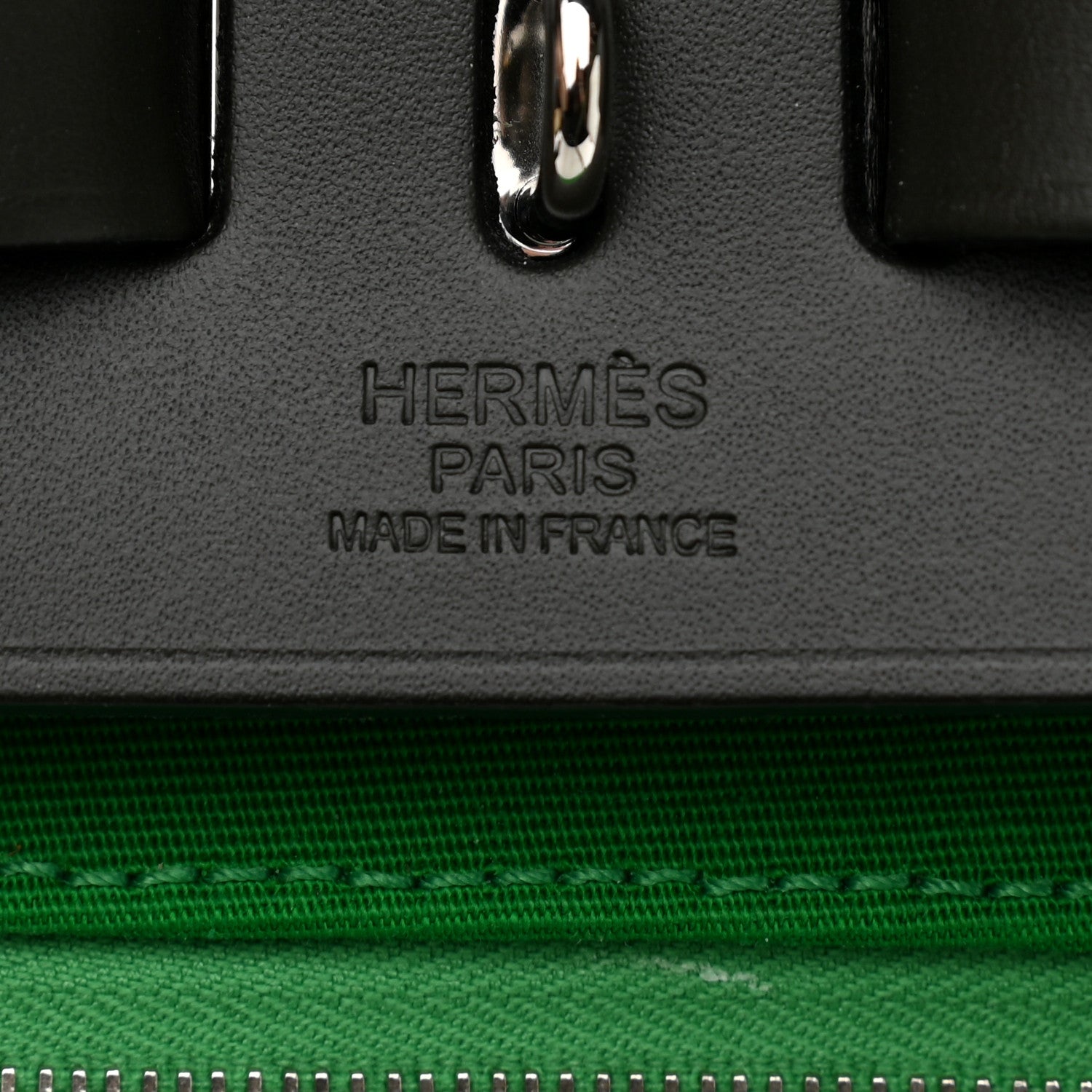 Hermes Military Toile Vache Hunter Herbag a Dos Zip Retourne Backpack Bambou Kaki 7 of 11