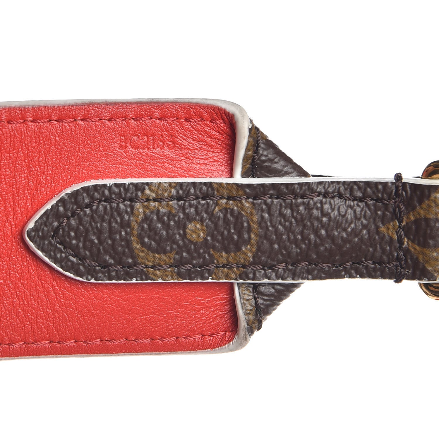 Louis Vuitton Monogram Bandouliere Shoulder Strap Red 4 of 6
