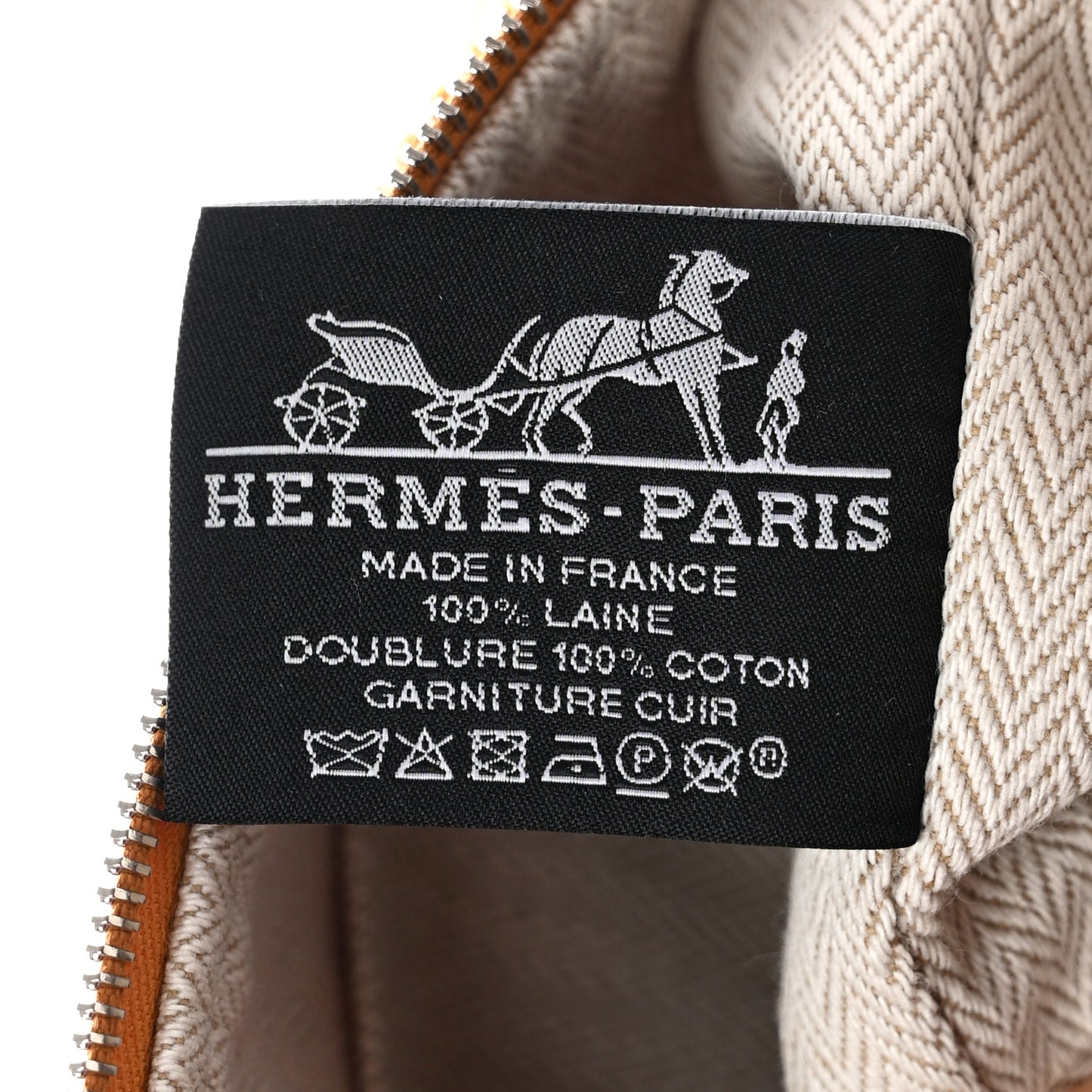 Merino Wool Small Au Carre Bride-A-Brac Pouch Fauve