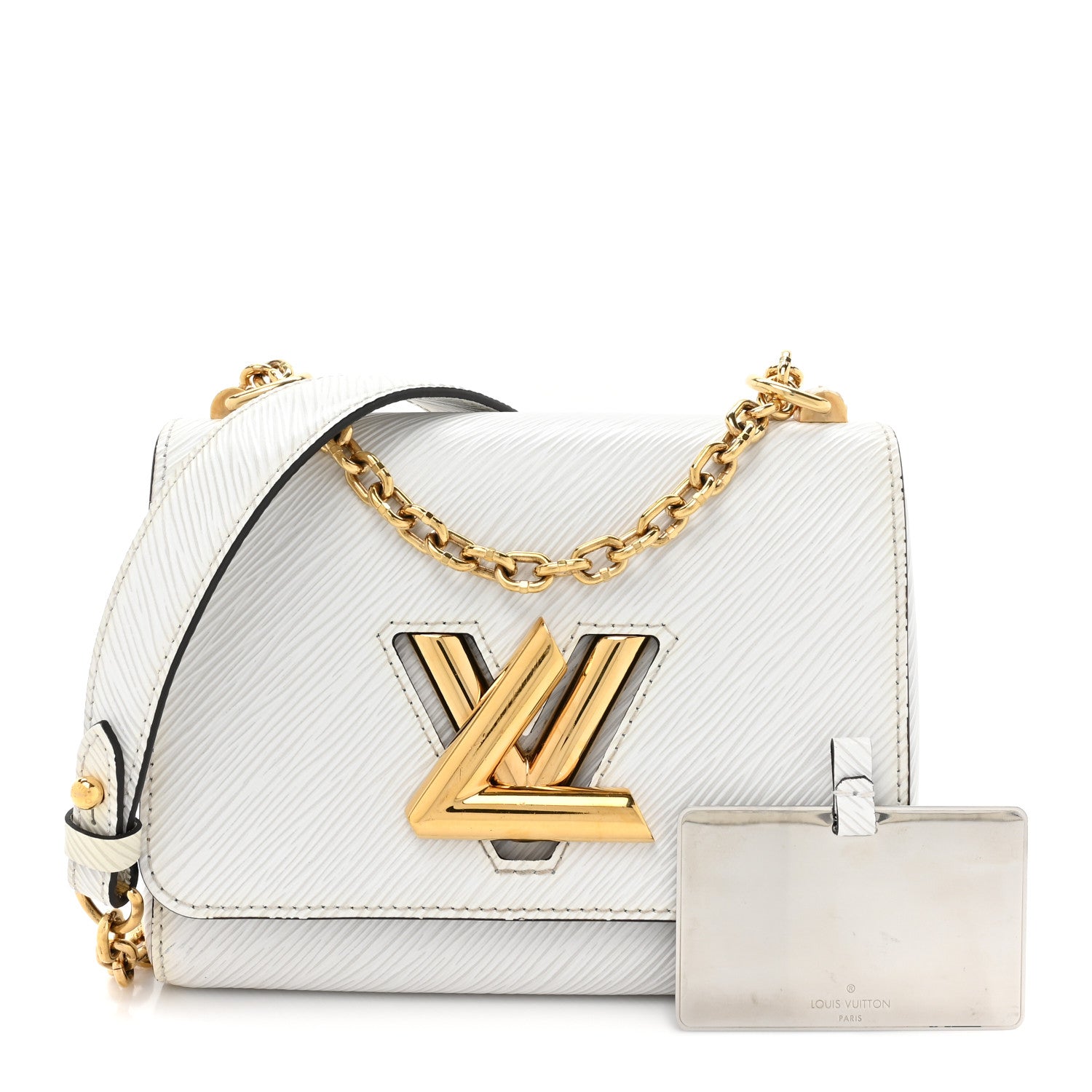Louis Vuitton Epi Twist Shoulder Bag PM White 3 of 14