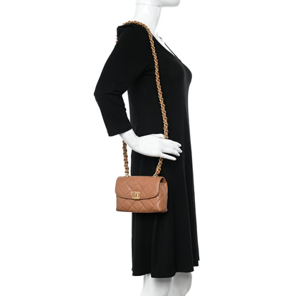 Chanel Caviar Quilted Small Flap Dark Beige 2 of 11