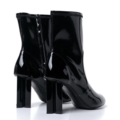 Louis Vuitton Patent Silhouette Ankle Boots 40 Black 4 of 7