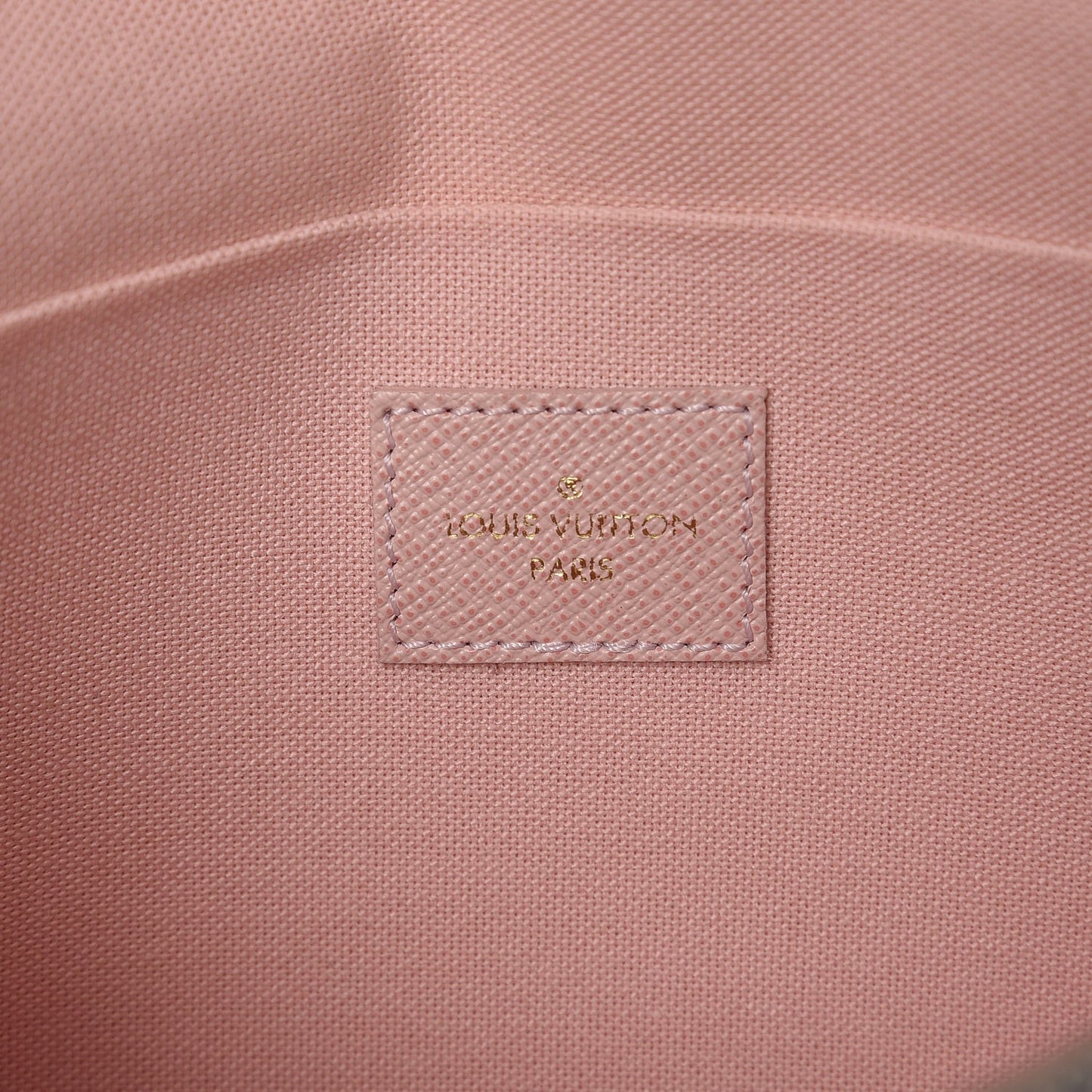 Damier Azur Pochette Felicie Chain Wallet Rose Ballerine