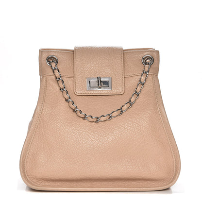 Chanel Grained Calfskin Mademoiselle Accordion Flap Beige 1 of 7