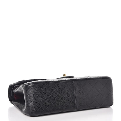 Chanel Caviar Quilted Jumbo Double Flap Black 5 of 13
