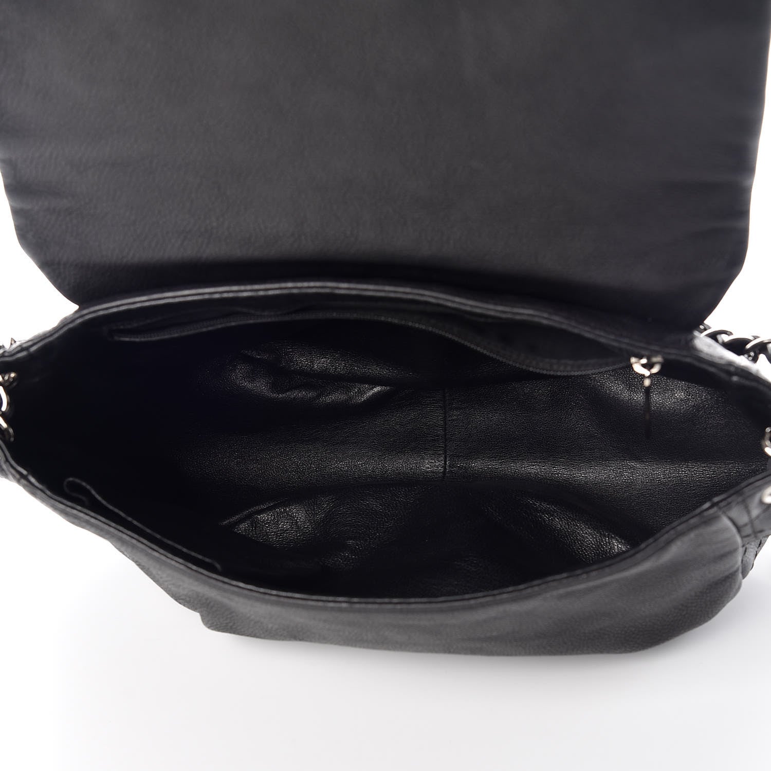 Chanel Caviar Half Moon Large Flap Black 5 of 9