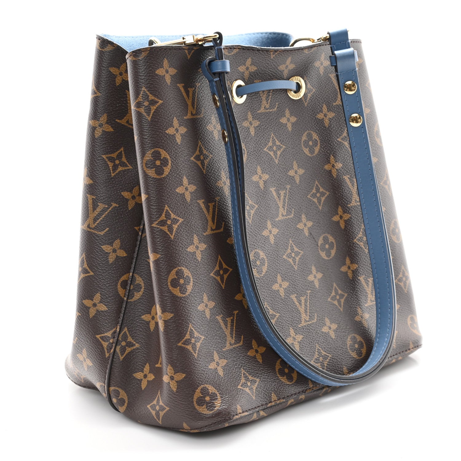 Louis Vuitton Monogram Neonoe MM Blue Jean 3 of 11