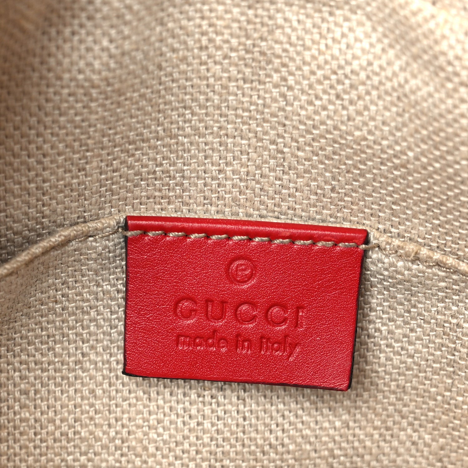 Gucci Calfskin Web Small Webby Bee Shoulder Bag Red 1822527