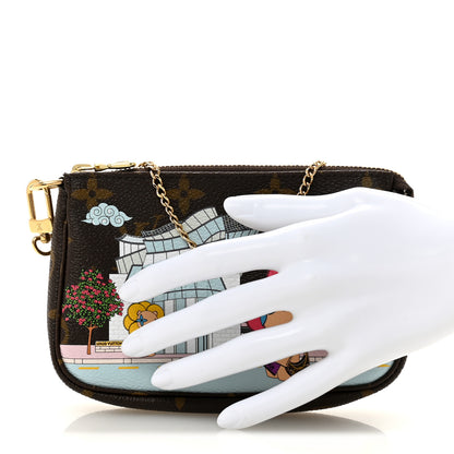 Louis Vuitton Monogram 2022 Christmas Animation Seoul Mini Pochette Accessories Fuchsia 2 of 8