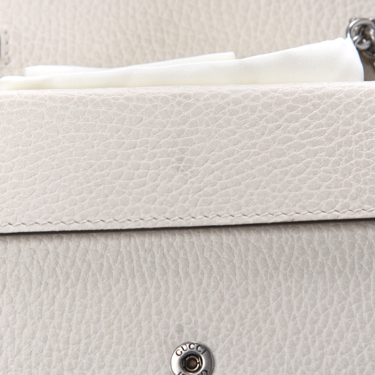 Dollar Calfskin Crystal Super Mini Dionysus Shoulder Bag Mystic White Black Diamond
