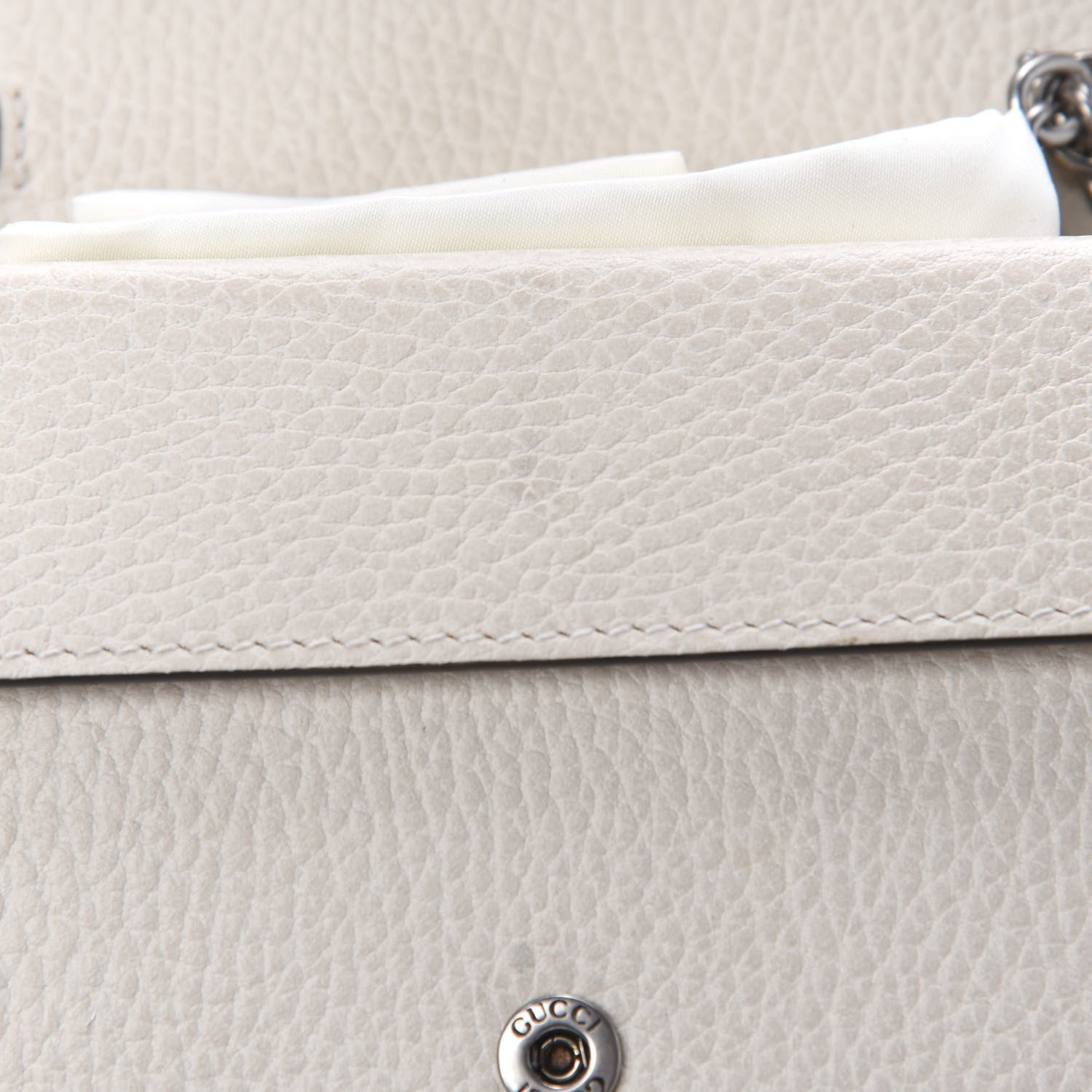 Gucci Dollar Calfskin Crystal Super Mini Dionysus Shoulder Bag Mystic White Black Diamond 11 of 12