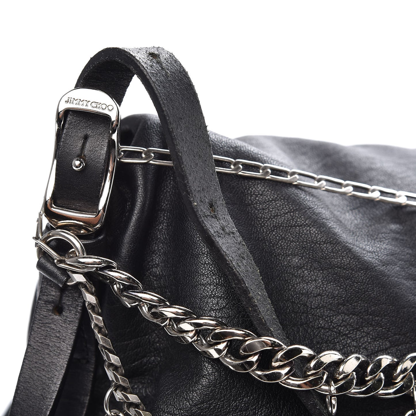 Lambskin Large Biker Hobo Black