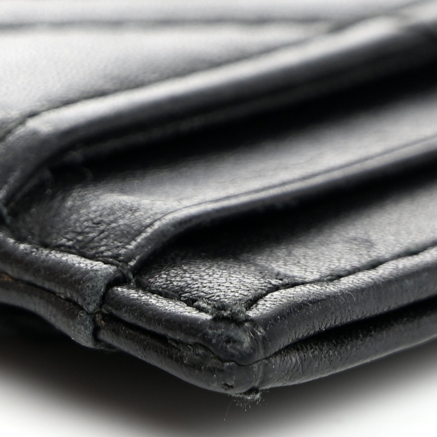 Calfskin Matelasse GG Marmont Card Holder Black