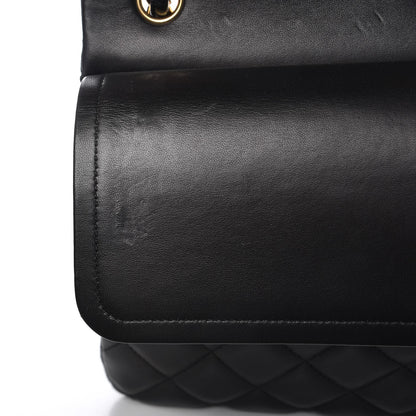 Chanel Lambskin Quilted Jumbo Double Flap Black 10 of 10