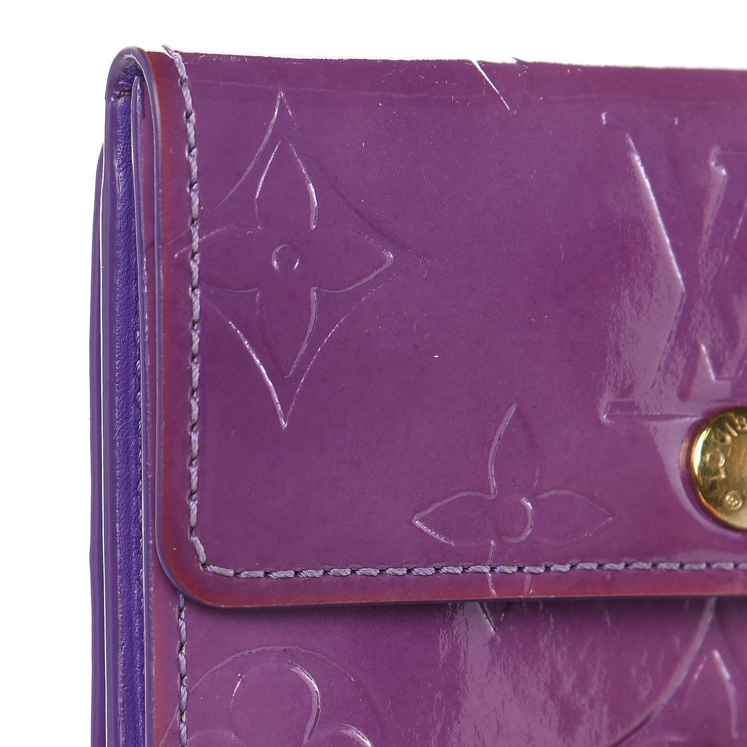Louis Vuitton Vernis Elise Wallet Purple 9 of 12