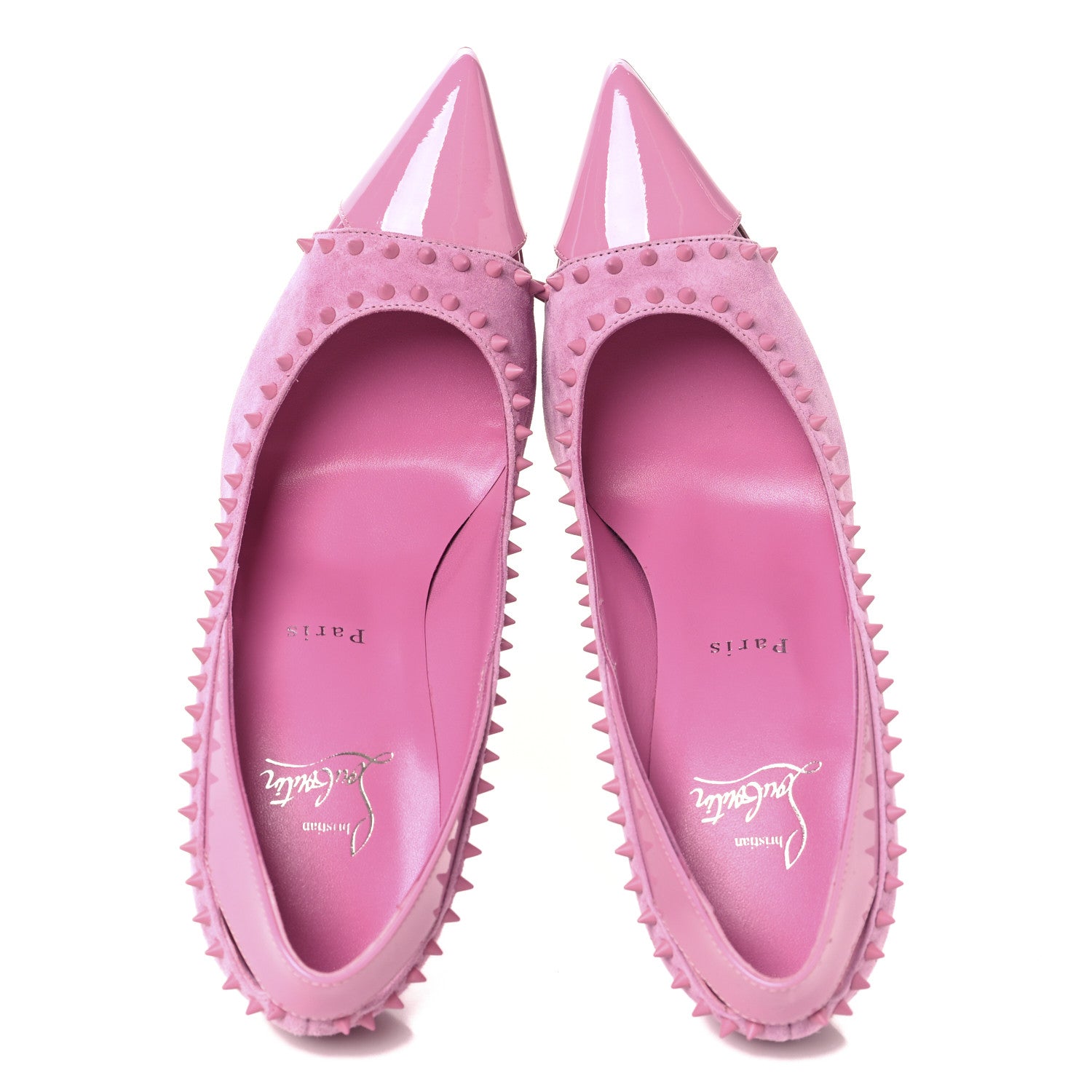 Christian Louboutin Veau Velours Duvette 100 Pumps 38 Pink 2 of 9