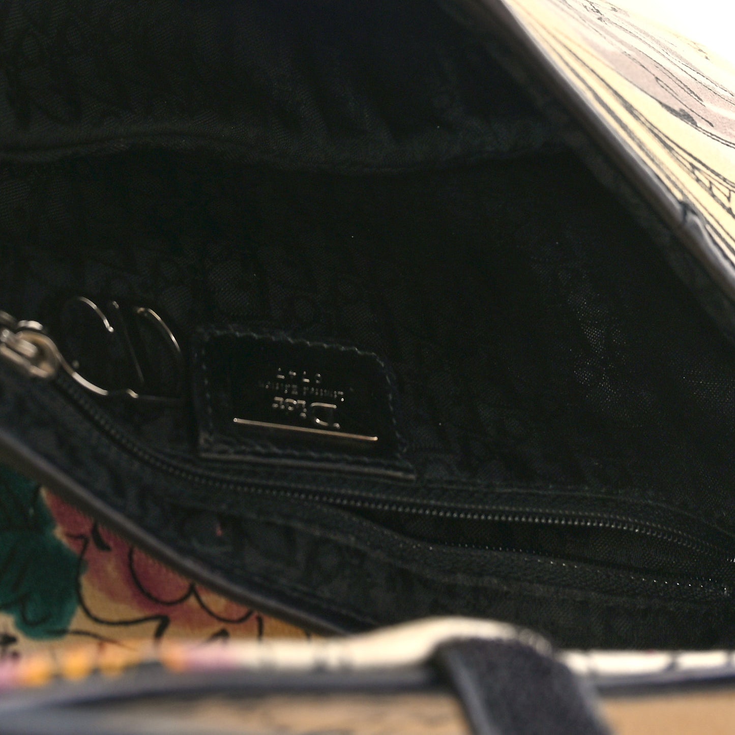 Canvas Paris 50s Saddle Bag Multicolor